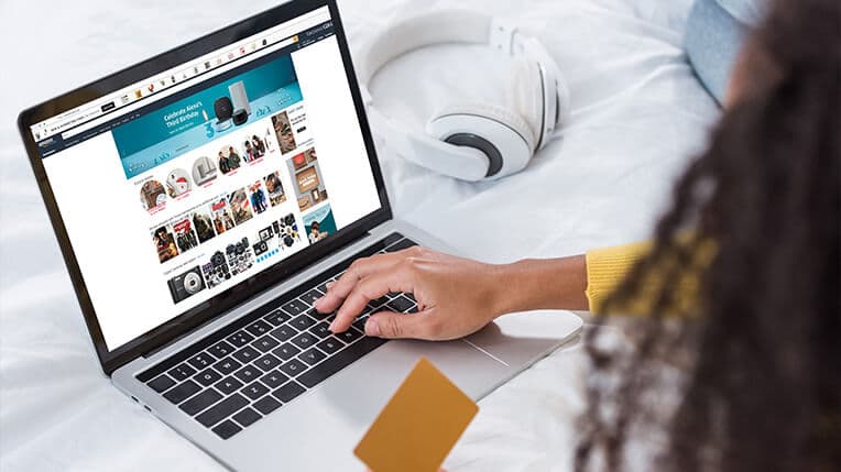 a person looking at data on a computer screen