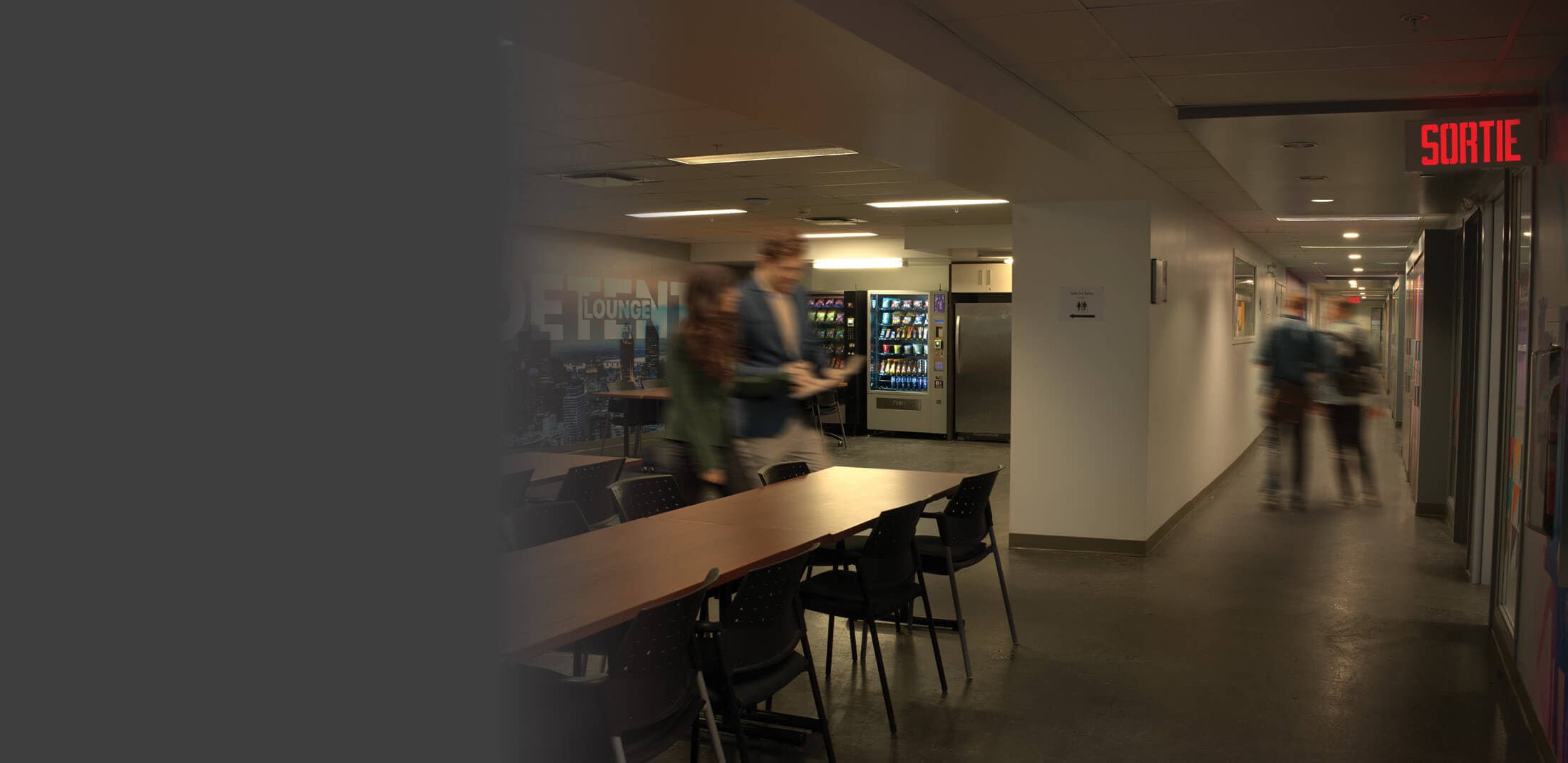 Campus building inside view