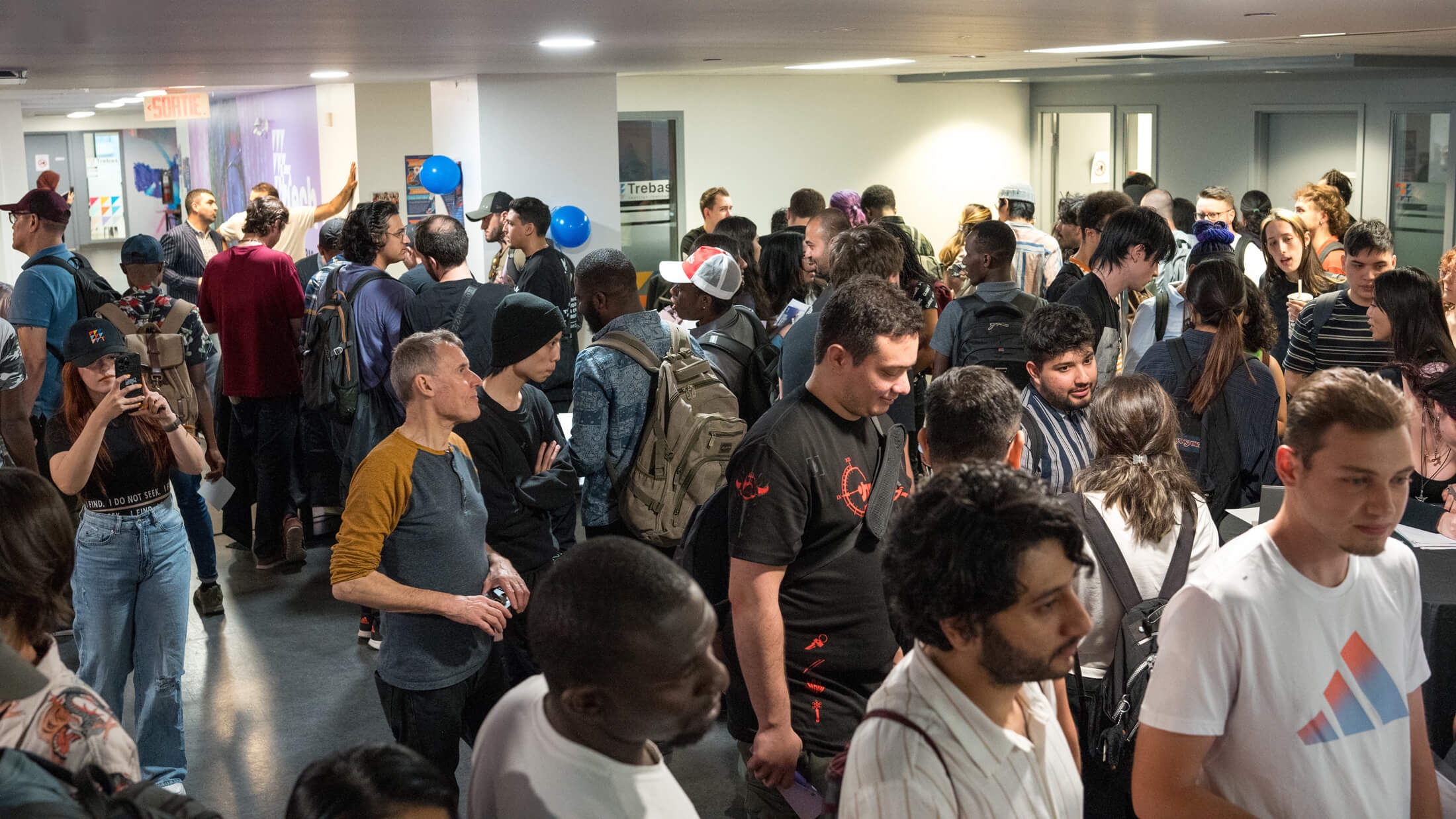 Group of students at the event