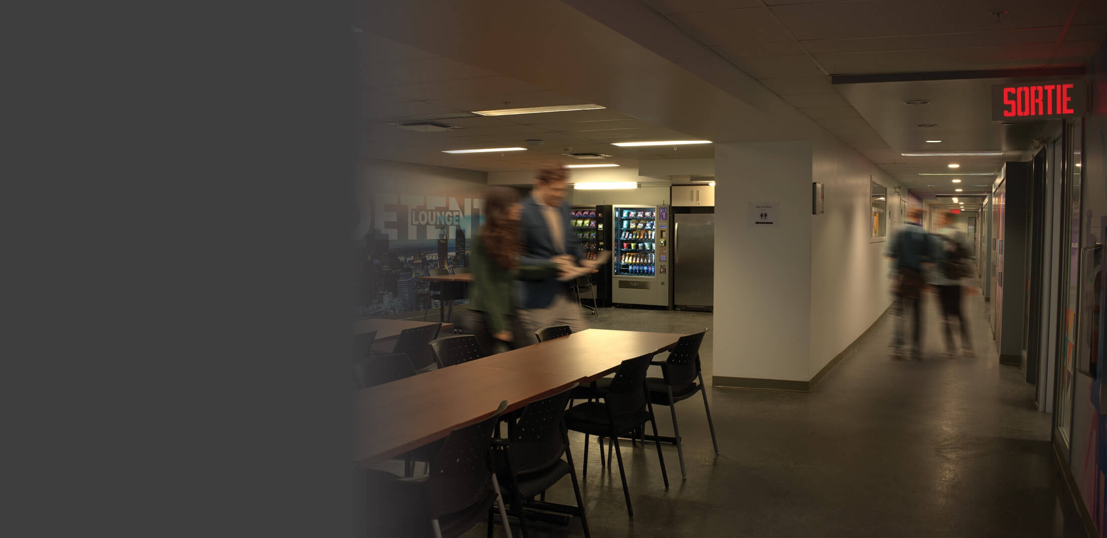 Campus building inside view